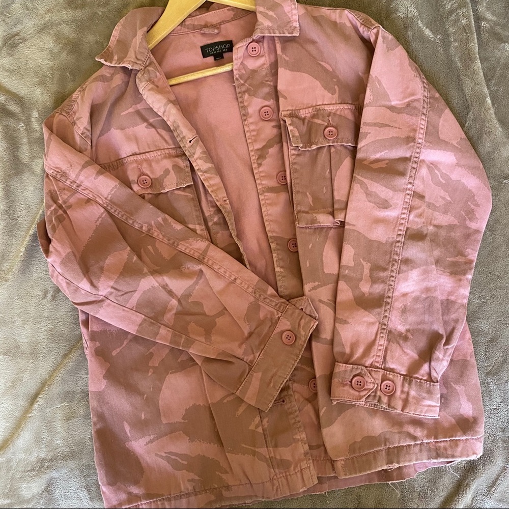 Topshop pink jacket